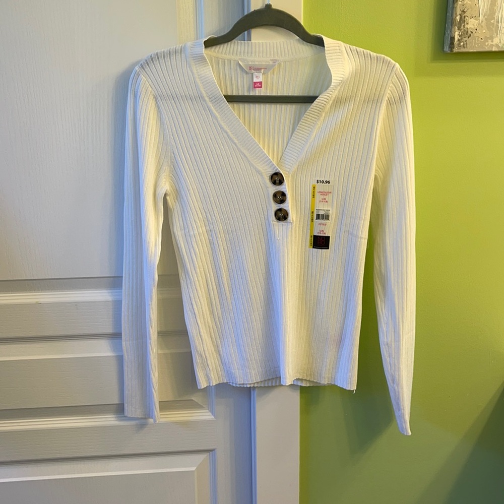 3 Button Henley Sweater